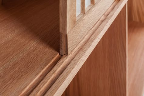 Kumiko Cabinet on Behance Tea House Japan, Japanese Sliding Doors, Japanese Cabinet, Timber Sliding Doors, Sliding Cabinet Doors, Diy Sliding Door, Tea Cabinet, Japanese Joinery, Joinery Design