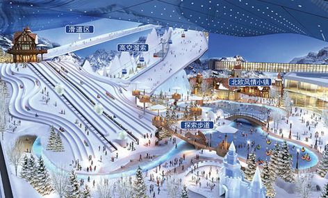 World’s 5th Longest Indoor Snow Slope Opening in June  https://www.inthesnow.com/worlds-5th-longest-indoor-snow-slope-opening-in-june/ Ski Resort Interior, Indoor Snow, Snow Park, Skiing Humor, Water Theme Park, Holiday China, Resort Interior, Snow Place, Urban Landscape Design