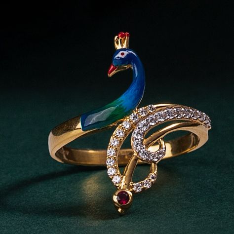 Krishna Ring, Jewelry Rings Unique, Clay Fairy, Peacock Jewelry, Gents Ring, Draping Fashion, Rings Unique, Gold Jewelry Stores, Antique Jewelry Indian