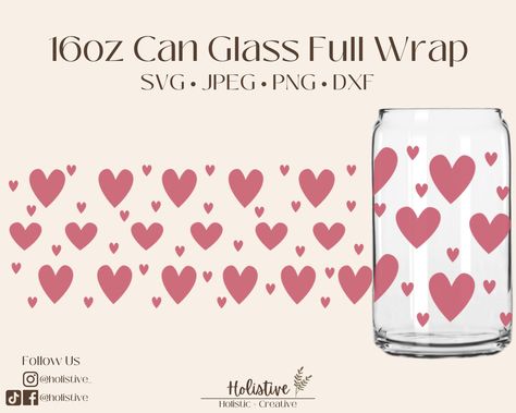 Valentines Glass Cup Ideas, Iced Coffee Cup Svg, Cricut Cups, Cup Wraps, Coffee Cup Design, Custom Wraps, Glass Beer, Custom Cups, Iced Coffee Cup