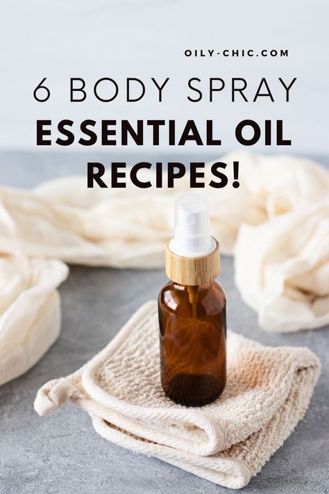 How to make body spray with essential oil recipe including six recipes for men and women. Diy Body Oil With Essential Oils, Homemade Body Spray With Essential Oils, Diy Body Mist With Essential Oils, Diy After Shower Body Oil Spray, Diy Mens Body Spray Essential Oils, Homemade Body Spray, Recipes For Men, Body Spray Recipe, Diy Body Spray