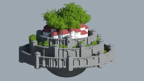 Laputa - Castle in the Sky Minecraft Map Minecraft House In The Sky, Minecraft Laputa, Castle In The Sky Minecraft, Minecraft Ghibli Builds, Minecraft Castle In The Sky, Sky Castle Minecraft, Minecraft Sky Builds, Minecraft Sky Island, Minecraft Sky Base