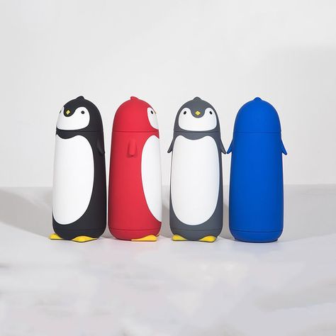 cute water bottle Penguin Water Bottle, Water Bottle Glass, Water Bottle Cute, Cute Water Bottle, Bottle Cute, Kids Bottle, Cute Water Bottles, Shapes For Kids, Glass Water Bottle