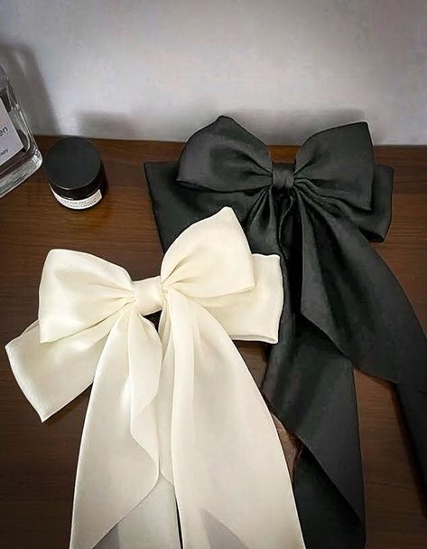 TODEN Silky Satin Hair Bows 2Pcs Big Hair Bows for Women Hair Ribbons Oversized Long Tail White Hair Bow Black Hair Bow Large Hair Ribbon Barrettes Metal Clips Bowknot Aesthetic Hair Accessories#new#trendy#trending #lifestyle#musthave#buy #amazon#promotion#ad#new#fyp #hair #bows #hairbows #women #girls #longtail #black #red #beige #hairclips Aesthetic Hair Accessories, Ribbon Barrettes, Retro Headband, Black Hair Bows, White Hair Bows, Big Hair Bows, Hair Ribbons, French Barrette, Fancy Hairstyles