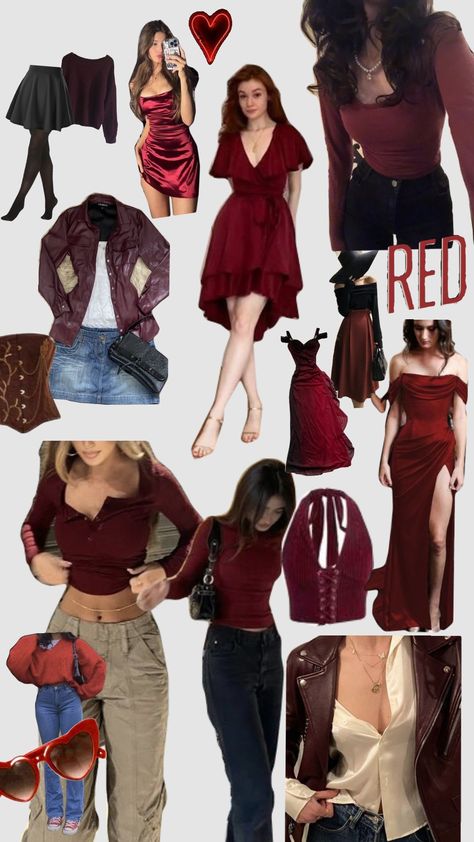 #red #chlotes #outfit #stargirl Burgandy Outfits Aesthetic, Scarlet Overkill, Outfit Dark, Red Girl, Red Outfit, Inspired Outfits, Star Girl, Scarlet, Outfit Inspirations