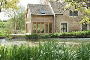 old mill house — Roger Gransmore Architect Old Mill House, Cotswold House, Cottage Extension, Cotswold Stone, Oak Frame House, Oak Framed Buildings, Mill House, Old Stone Houses, Stone Cottages