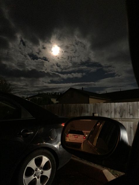 #moon #aesthetic Moon Aesthetic, Beach Photography Poses, Under The Moon, Car Mirror, Car Photos, Beach Photography, Car Window, Crescent Moon, Aesthetic Pictures