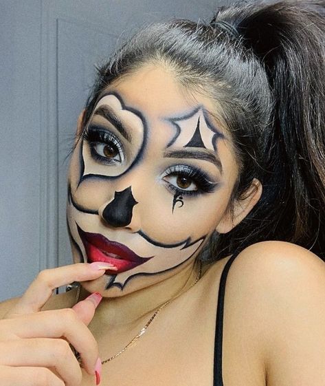 Chicana Makeup, Chola Makeup, Goth Makeup Tutorial, Halloween Makeup Clown, Holloween Makeup, Vampire Bride, Joker Makeup, Cute Halloween Makeup, Halloween Makeup Pretty