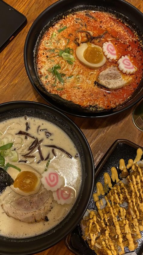 Ramen and sushi, one of my comforts 🍜🍣🩷 by sheasaddy The post Ramen and sushi, one of my comforts 🍜🍣🩷 appeared first on Alo Japan. Ramen With Friends, Japanese Ramen Aesthetic, Ichiran Ramen Aesthetic, Ramen And Sushi Aesthetic, Korean Ramen Aesthetic Night, Big Snacks, Japanese Food, Cute Food, Ramen