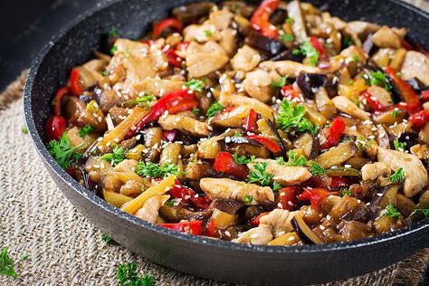 Eggplant Chicken Recipes, Egg Plant Stir Fry Recipes, Chicken Eggplant Stirfry, Chicken And Eggplant Recipes Healthy, Chicken And Eggplant, Chicken And Eggplant Stir Fry, Asian Chicken And Eggplant Recipes, Chinese Chicken And Eggplant Recipes, Tofu Eggplant Stir Fry