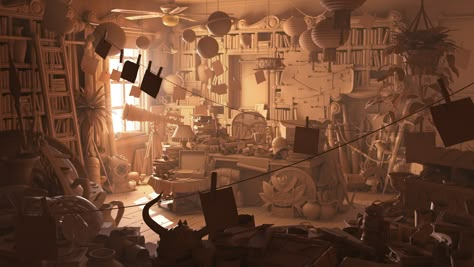 ArtStation - Atlantis - Interior Environment Research Room Design, Layout Design Animation, Visdev Environment, Sheridan Layout, Cinematic Environment, Interior Concept Art, Value Painting, Interior Environment, Environment Reference