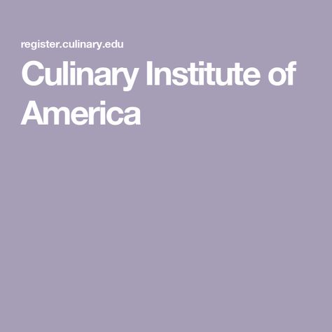 Culinary Institute of America Culinary Institute Of America, Camping World