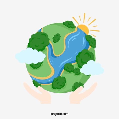 Poster Alam Sekitar, Poster Sustainability, Earth Illustration Design, Happy Environment Day, Earth Clipart, World Clipart, Happy Environment, Tata Surya, Dream Background