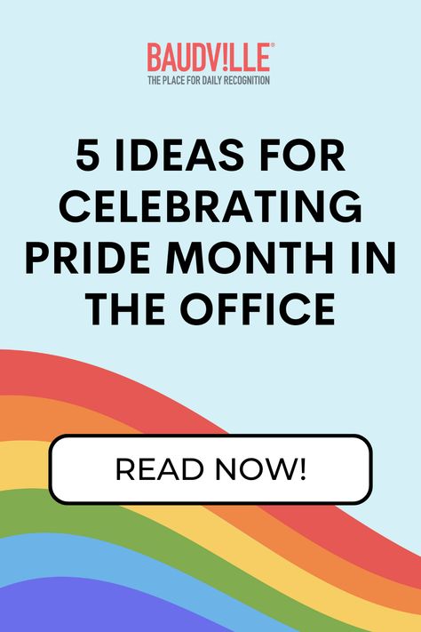 Creating an Inclusive Workplace: 5 Ideas for Celebrating Pride Month in the Office! Pride Month Office Ideas, Office Works, Corporate Office, Pride Month, Time To Celebrate, Fun Activities, The Office, Reading, Celebrities