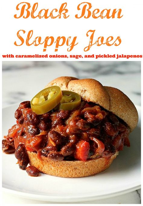 Bean Sloppy Joes, Veggie Sloppy Joes, Ranch Style Beans, Homemade Burger Recipe, Vegan Sloppy Joes, Pickled Jalapenos, Baker By Nature, Sloppy Joes Recipe, Sloppy Joe