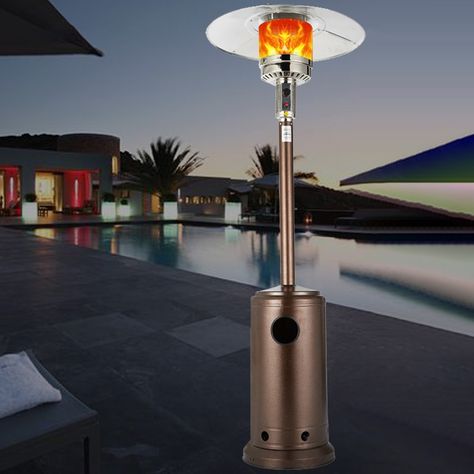 Outdoor Patio Gas Heater 4,6000BTU Outdoor Heater Propane Gas Portable with Wheels Gas Patio Heater, Propane Heater, Wood Ladder, Gas Heater, Outdoor Heaters, Door Upgrade, Square Side Table, Side Table With Storage, Modern Armchair