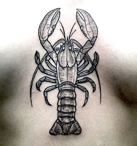 Crayfish Tattoo, Colin Tattoo, Aquatic Tattoos, Aquatic Tattoo, Lobster Tattoo, Animal Stencil Art, Animal Stencil, Tattoo Apprentice, Sleeves Ideas