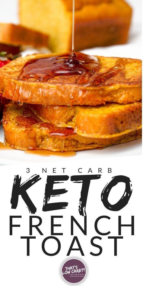 Low Carb Keto French Toast is the breakfast delight you’ve been searching for, without all the guilt and trimmed down on the carbs. Take our low-carb bread and make it magically delicious. Smother in low-carb syrup. Breakfast Ideas Keto, Keto French Toast, Keto Breakfasts, Desayuno Keto, Magically Delicious, Desserts Keto, Breakfast Low Carb, Keto Breads, Ketogenic Diet Meal Plan