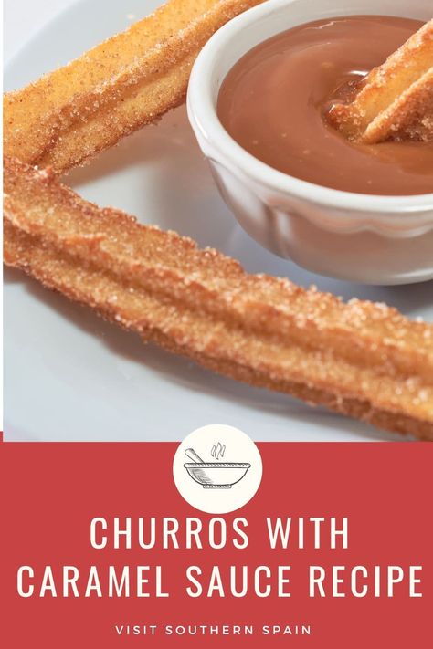 Are you looking for an Easy Churros With Caramel Sauce Recipe? ndulge in the perfect dessert combo with churros with salted caramel sauce! Crispy, golden churros paired with a rich, homemade caramel dipping sauce for churros will satisfy any sweet tooth. Learn how to make this irresistible treat at home with an easy recipe for both the churros and caramel. Elevate your dessert game with the ultimate pairing of churros and caramel sauce! #churroswithcaramelsauce #churros #spanishchurrosrecipe Dipping Sauce For Churros, Churro Dipping Sauce, How To Make Churros, Sauce For Churros, Spanish Churros Recipe, Spanish Flan Recipe, Gluten Free Churros, Churro Recipe, Easy Churros