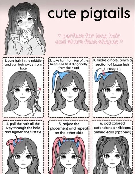 Kawaii Hair Tutorial, Beach Hairstyles For Short Hair, Cool Hair Designs, Hair Style Korea, Beach Hairstyles For Long Hair, Hairstyles For Layered Hair, Kawaii Hairstyles, Do Cute, Hairstyles Men