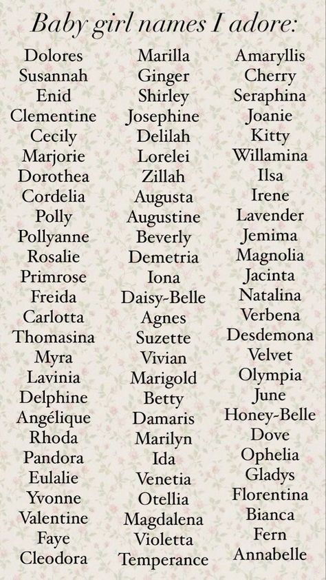 Baby girl name list. Names for my future kids Medieval Girl Names, Names I Adore, Fae Names, Name Ideas Girl, Girl Name List, Princess Names, Girl Name Ideas, Oc Names, S Names