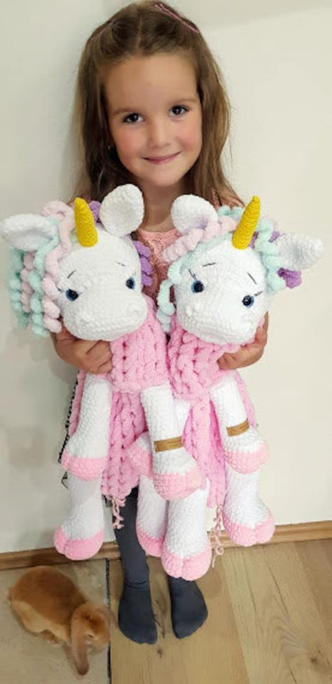 Diy Macrame Projects, Crochet Unicorn Blanket, Crochet Lovey Free Pattern, Unicorn Pajamas, Crochet Unicorn Pattern, Pajama Bag, Bag Crochet Pattern, Crochet Lovey, Animal Blanket