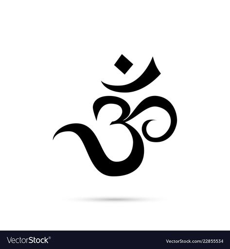 Sacred Sound Tattoo, Om Sign Om Symbol, Om Vector Design, Om Sign Tattoo, Om Png, Thai Symbols, Ohm Sign, Sound Symbol, Om Tattoo Design