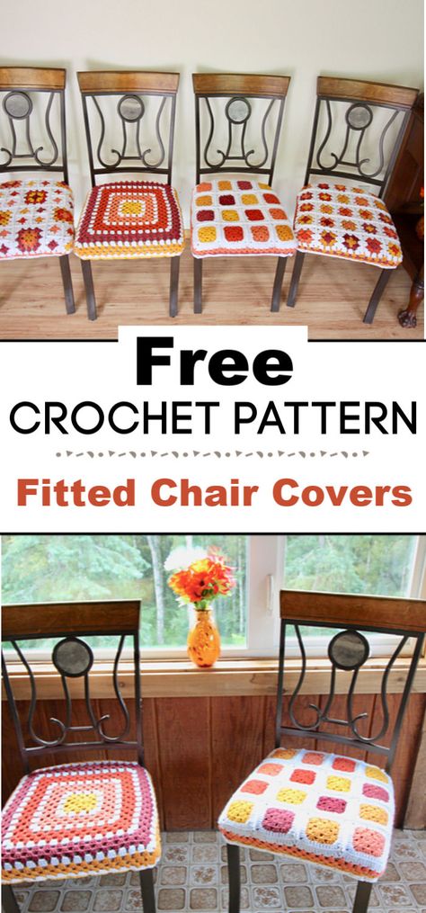 12 Free Crochet Chair Cover Pattern Crochet Chair, Desk Chair Covers, Chair Back Covers, Crochet Pouf, Crochet Cushion, Crochet Cushion Cover, Chair Cushion Covers, Crochet Pillows, Seat Covers For Chairs