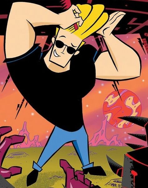 Johny Bravo Tattoo, Johnny Bravo Tattoo, Samurai Bravo, Johnny Bravo Cartoon, Nickelodeon Cartoon Characters, Draw Men, 90s Cartoon Shows, Cartoon Network Art, Aqua Teen Hunger Force