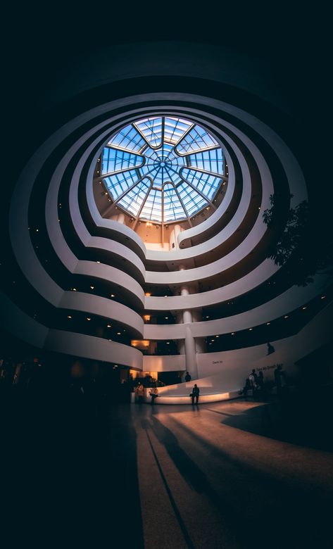 Guggenheim Museum Bilbao, Museum Interior, Contemporary Building, New York Museums, The Spiral, Guggenheim Museum, City Wallpaper, Architecture Project, Museum Of Modern Art