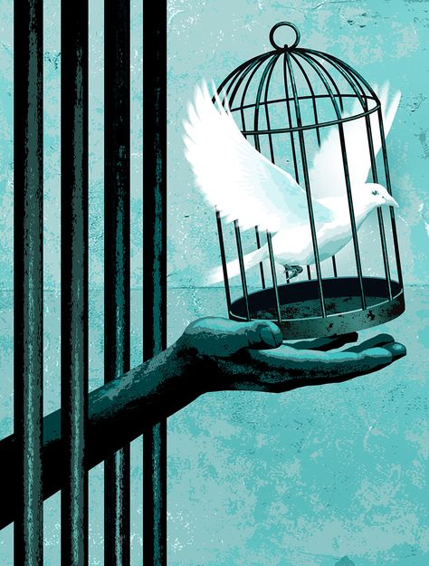 Can the imprisoned ever truly be free? Imprisoned Art, Freedom Of Choice Drawing, Freedom Illustration Art, Drawing Freedom, Freedom And Limitations Art, Bird Cage Illustration Freedom, Chalk Wall Art, Chalk Wall, Learning Graphic Design