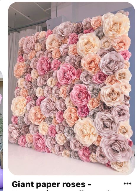 Flower Wall Backdrop, Paper Flower Decor, Flowers Paper, Paper Butterflies, Paper Flower Backdrop, Paper Flower Wall, Paper Flowers Craft, Diy Backdrop, Giant Paper Flowers