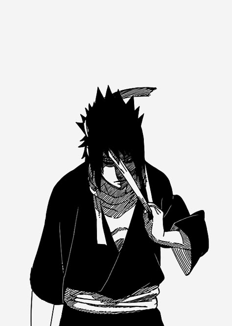 Sasuke Png Manga, Sasuke Uchiha Black And White, Sasuke Black And White, Sasuke Pfp Manga, Sasuke Manga Panel, Sasuke Manga Icon, Sasuke Uchiha Manga, Itachi Manga, Sakura Ships