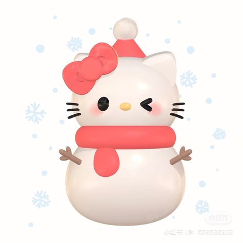 Christmas Hello Kitty Widgets, Ios18 Emoji, 3d Widget, Christmas Sanrio, Sanrio Christmas, Icons Christmas, Icon Christmas, Cat App, Emoji Stickers Iphone