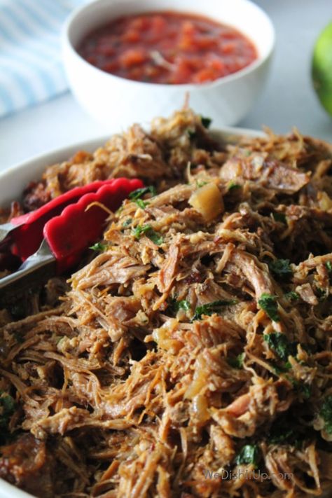 Slow Cooker Carnitas With Pork Loin, Shredded Pork Taco Recipes, Slow Cooker Shredded Pork, Shredded Pork Crockpot, Pork Tacos Crockpot, Crockpot Pork Carnitas, Shredded Pork Tacos, Shredded Pork Recipes, Pork Fajitas