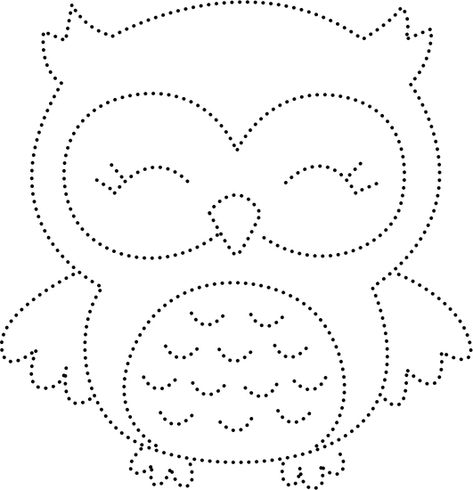 owl animal dotted line practice draw cartoon doodle kawaii anime coloring page cute illustration drawing clip art character chibi manga comic - Photos by Canva Owl Line Drawing, Tattoo Lining, Line Practice, Owl Doodle, Doodle Kawaii, Owl Templates, Learning Crafts, Chibi Manga, Owl Animal