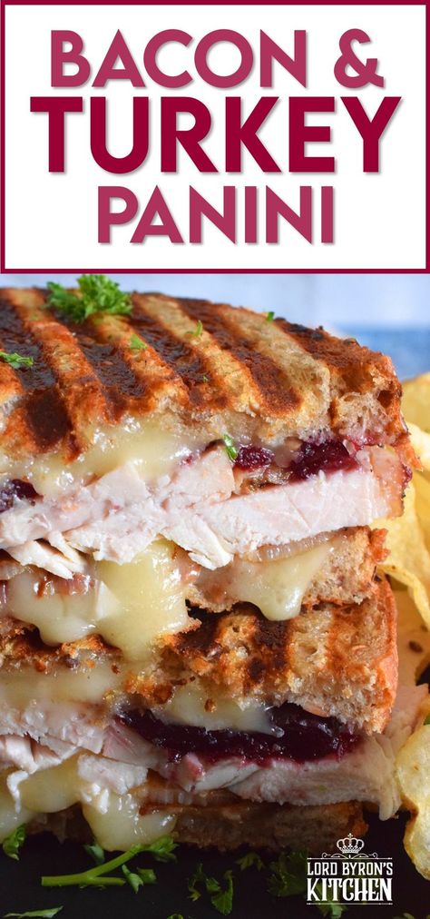 Panini Press Recipes Wraps, Turkey Bacon Panini Recipes, Turkey Panini Sandwiches Cranberry Sauce, Panera Smokehouse Turkey Panini Recipe, Turkey Bacon Ranch Panini, Smoked Turkey Panini, Turkey Bacon Melt, Panini Recipes Turkey, Panini Sandwiches Turkey