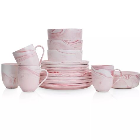 Stone Lain Brighton 32-piece Porcelain Dinnerware Set, Service For 8, Gray : Target Aunt Jackie, Pink Dinnerware, Green Plates, Plates And Bowls Set, Artfully Designed, Solid Shapes, Porcelain Tableware, Future Apartment, Porcelain Dinnerware