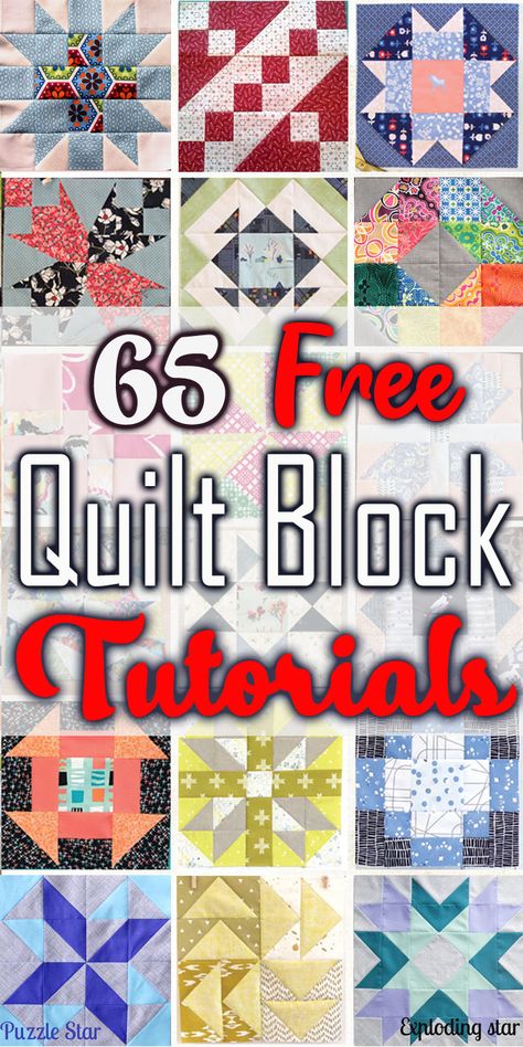 Free Quilt Block Tutorials & Patterns Easy Quilt Blocks For Beginners Free, Easy Quilt Designs Free Pattern, Quilt By Number Patterns, Adventureland Quilt Pattern Free, Free Easy Quilt Patterns Printables, Free 6 Inch Quilt Block Patterns, French Country Quilts Pattern, Easy Block Quilt Patterns, Simple Quilt Blocks Ideas