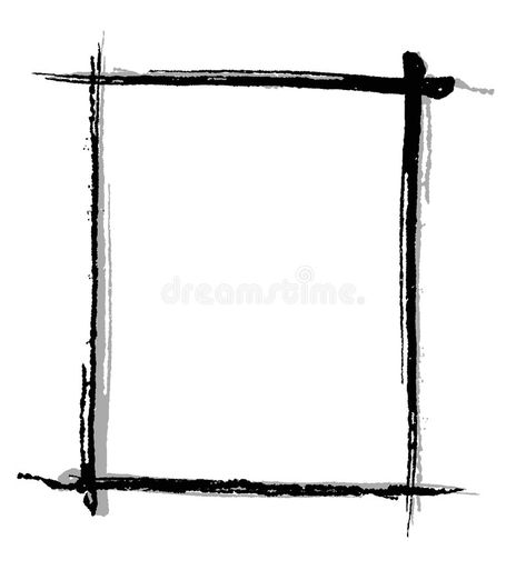 Black brush frame. Black brush-strokes form a graphic frame around a white backg , #AD, #strokes, #form, #frame, #Black, #brush #ad Brush Strokes Background, Automatic Drawing, Framed Tattoo, Vector Brush, Black Brush, Procreate Brushes Free, Drawing Frames, Book And Frame, Blood Art