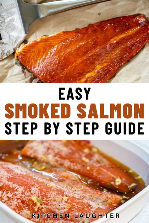 How to Smoke Salmon - Honey Basted Maple Glazed Smoked Salmon, Smoked Salmon In Oven, Smoked Salmon Bruschetta, Oven Smoked Salmon, How To Make Smoked Salmon, Smoked Salmon Rub, Smoked Fish Brine Recipe, How To Cook Salmon, Whole Salmon Recipe