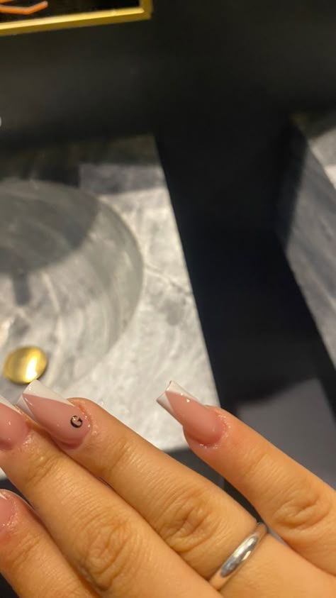 Gucci Nails, Evil Eye Nails, G Nails, Acrylic Toe Nails, Colored Acrylic Nails, Summery Nails, Simple Acrylic Nails, Classy Acrylic Nails, Soft Nails