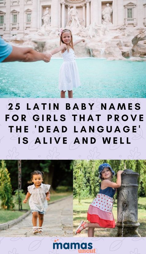 We have Latin to thank for bringing us so many of the names we know and love. These 25 Latin names for girls prove that the 'dead language' is very much alive. Latin Names Girl, Latin Names And Meanings, Latin Baby Names, Latin Baby Girl Names, Latin Girl Names, Latin Names, Very Much Alive, Names Starting With A