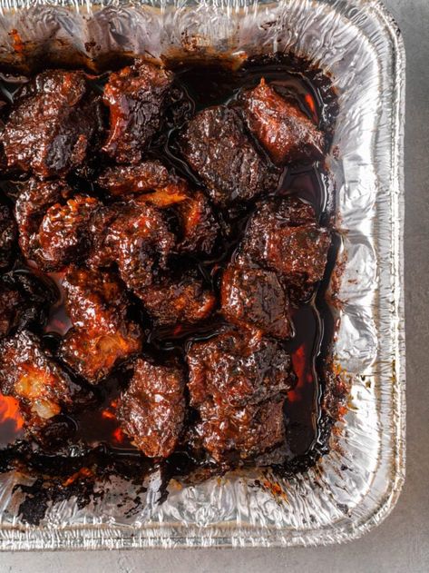 Burnt Ends Oven, Poor Man's Burnt Ends, Burnt Ends Recipe, Smoked Chuck Roast, Pork Belly Burnt Ends, Burnt Ends, Sweet Cornbread, Bbq Seasoning, Smoked Cooking