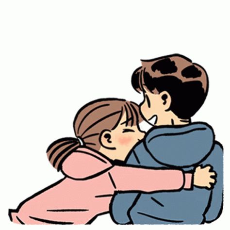 Hug Couple GIF - Hug Couple Love - Discover & Share GIFs Cute Hugs Couple, Gif Couple, Good Morning Hugs And Kisses Gif, Hug Pics Cartoon, Hug Animation, Hug Pics, Love Animation Gif, Hugs Couple, Love Hug Gif