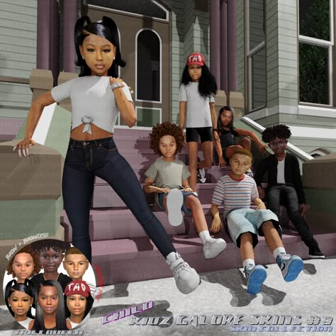 Skin Pack, Sims 4 Tsr, Sims Baby, Sims 4 Black Hair, Sims 4 Cas Mods, The Sims 4 Skin, Sims 4 Cc Kids Clothing, Play Sims 4, Sims Packs