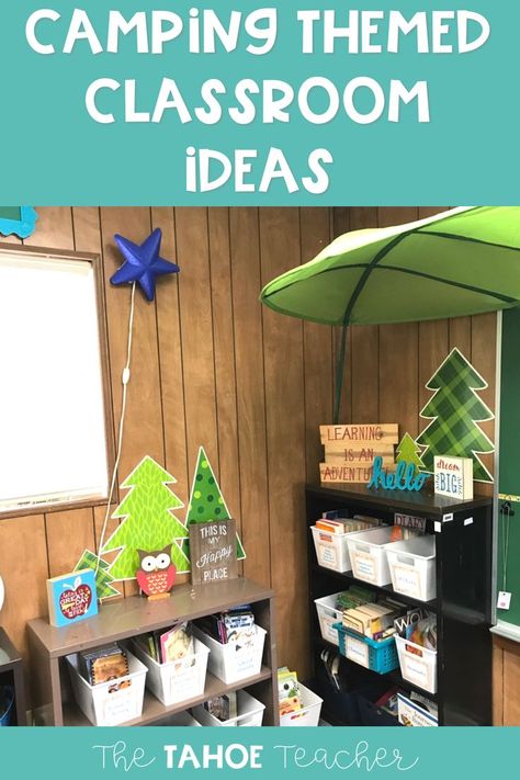 Decorating Portable Classroom, Decorate Portable Classroom, Portable Classroom Ideas, Cabin Theme Classroom, Portable Classroom Setup Ideas, Portable Classroom Decor, Classroom Portable Ideas, Portable Classroom Setup, 70s Paneling