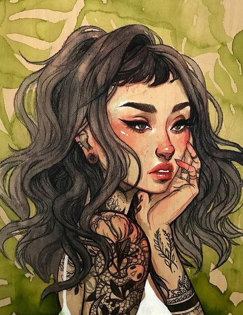 Jaqueline Deleon, Jacqueline Deleon, Wooden Canvas, Witch Art, Instagram Art, Pics Art, Art Watercolor, Drawing Inspiration, Art Videos