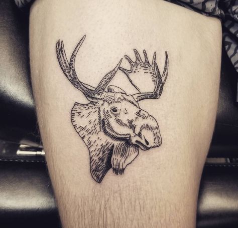 Simple Moose Tattoo, Elk Tattoos, Moose Tattoos, Moose Tattoo For Women, Montana Tattoo, Moose Tattoo, Elk Tattoo, Lego Tattoo, Wolf Sketch