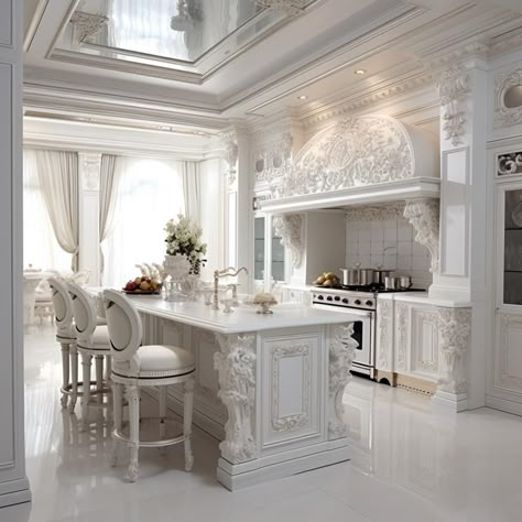 Dream Kitchen Design Luxury, Luxurious Kitchens, Classical Kitchen, Classy Kitchen, Grey Kitchen Designs, Modern Home Bar, Dream Kitchens Design, Classic Interior Design, Elegant Kitchens